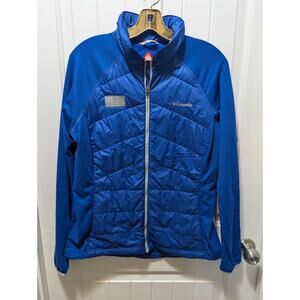 Columbia Women's Blue Heavenly Jacket USA Flag Omni-Heat Patriotic Size L